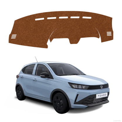 Tata Tigor 2026 Car Dashboard Mat (Brown)