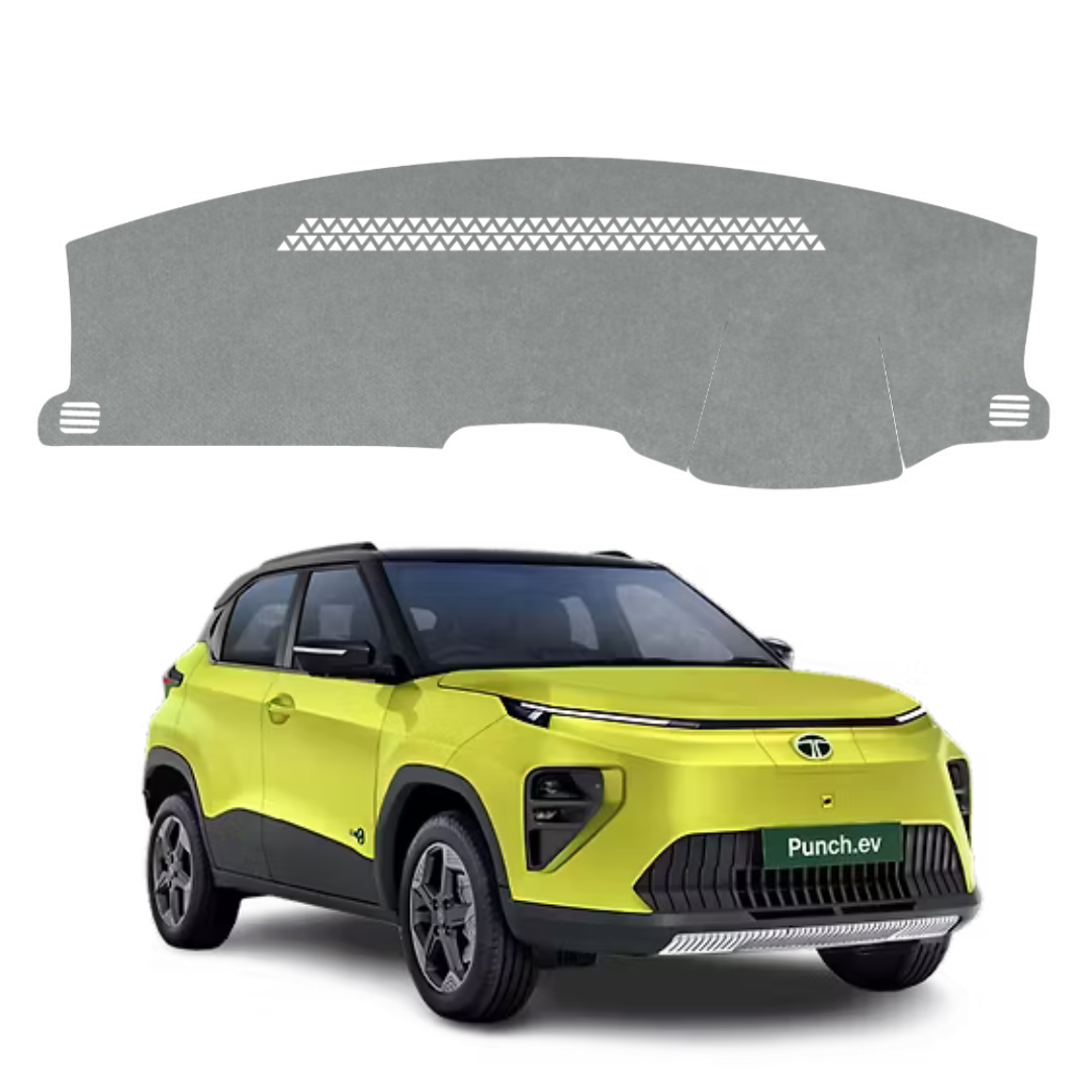 Tata Punch EV 2024 To 2026 Car Dashboard Cover Mat (Grey)