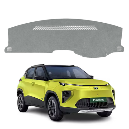 Tata Punch EV 2024 To 2026 Car Dashboard Cover Mat (Grey)