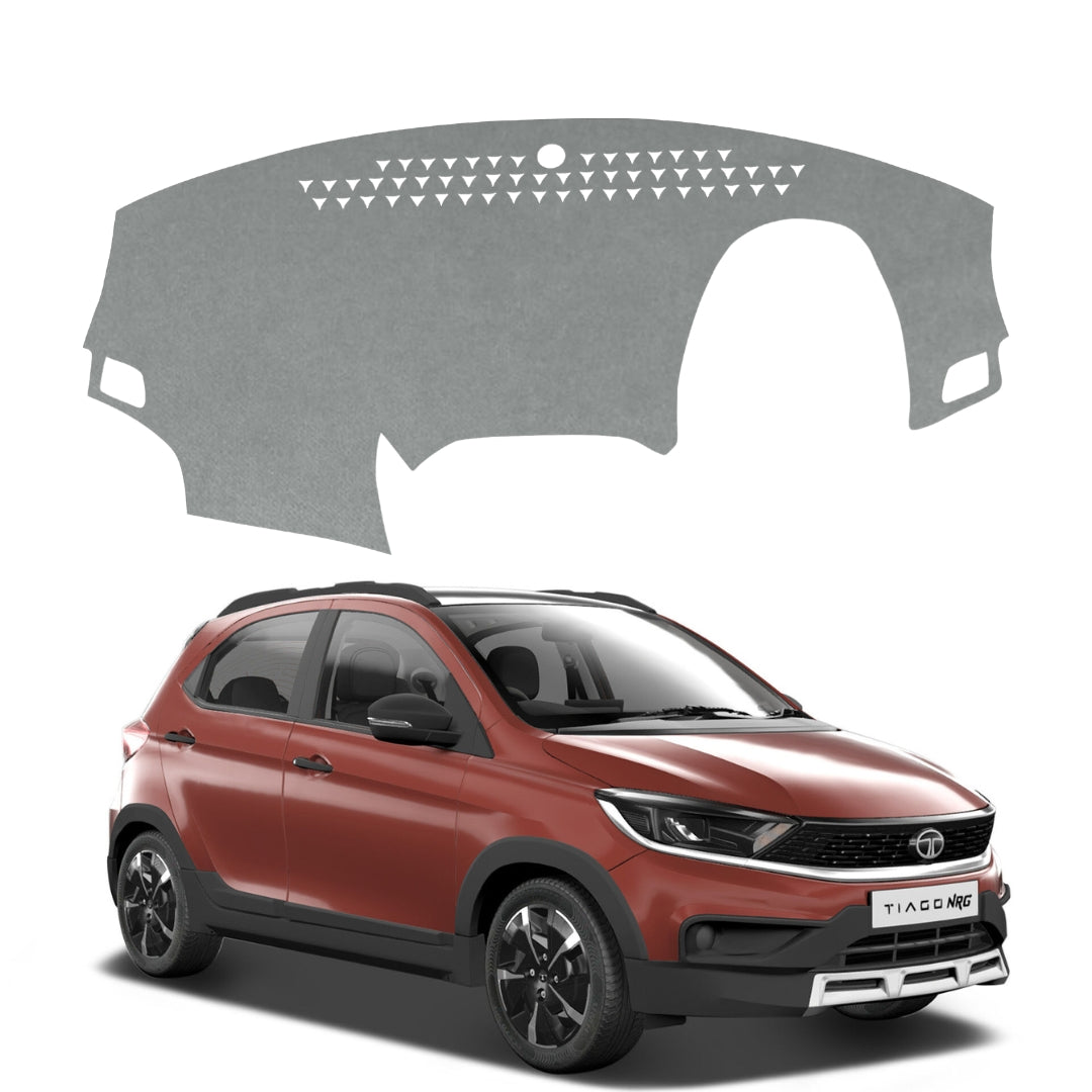 Tata Tiago NRG 2018 To 2026 Car Dashboard Cover Mat (Grey)