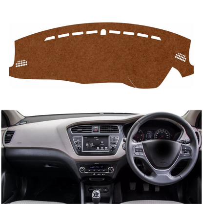 Hyundai Elite I20 2014 To 2020 Car Dashboard Cover Mat (Brown)