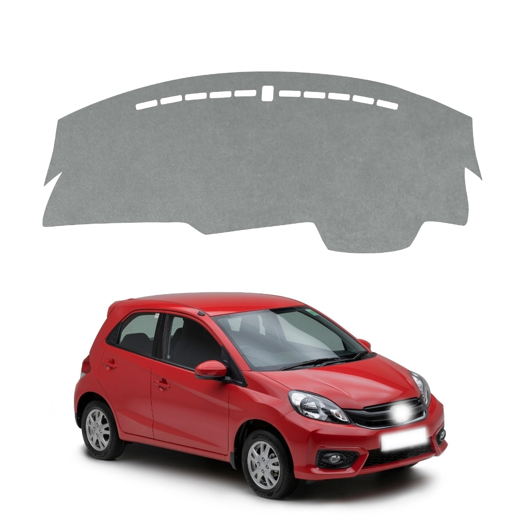 Honda Brio 2016 To 2018 Car Dashboard  Cover Mat (Grey)