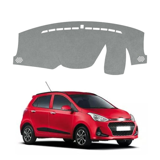 Hyundai Grand I10 2013 To 2020 Car Dashboard Cover Mat (Grey)
