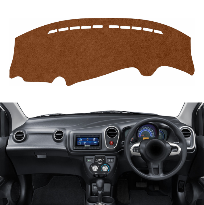 Honda Mobilio 2014 To 2018 Car Dashboard Cover Mat (Brown)