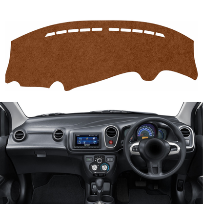 Honda Brio 2011 To 2016 Car Dashboard Cover Mat (Brown)
