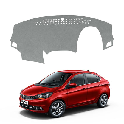 Tata Tigor 2017 To 2026 Car Dashboard Cover Mat (Grey)