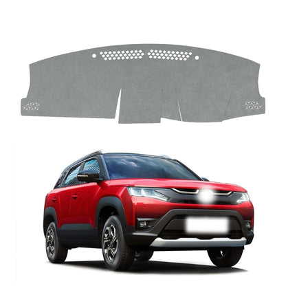 Maruti Suzuki Brezza 2022 To 2026 Car Dashboard Cover Mat (Grey)
