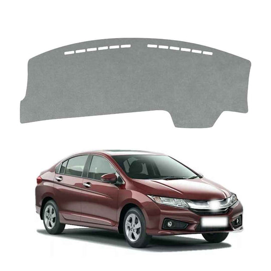 Honda City 2014 To 2020 Car Dashboard Cover Mat (Grey)