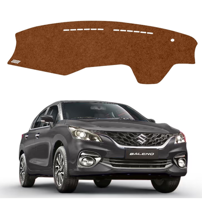 Maruti Suzuki Baleno 2022 To 2026 Car Dashboard Cover Mat (Brown) - Vinride