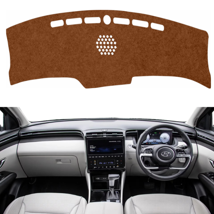 Hyundai Tucson 2022 To 2026 Car Dashboard Mat (Brown)