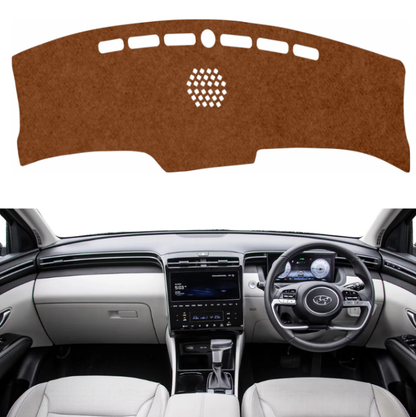 Hyundai Tucson 2022 To 2026 Car Dashboard Mat (Brown)