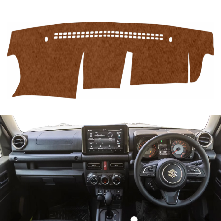 Maruti Suzuki Jimny 2023 To 2026 Car Dashboard Mat (Brown)