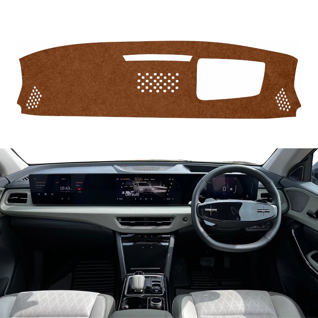 Mahindra XEV 9E HUD 2025 To 2026 Car Dashboard Mat (Brown)