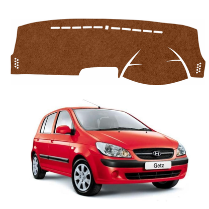Hyundai Getz 2004 To 2010 Car Dashboard Mat (Brown)