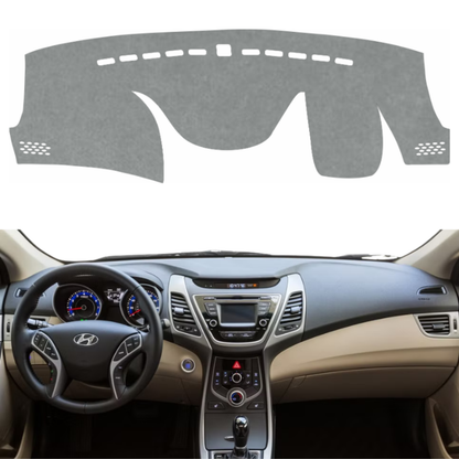 Hyundai Elantra 2012 To 2016 Car Dashboard Cover Mat (Grey)