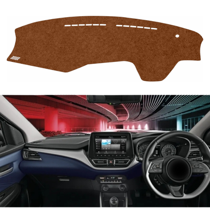 Maruti Suzuki Baleno 2022 To 2026 Car Dashboard Cover Mat (Brown) - Vinride