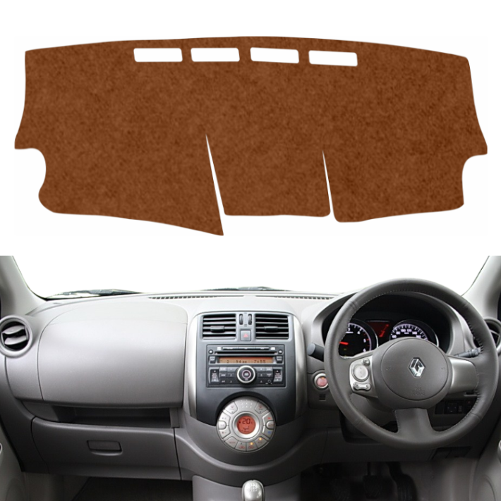 Renault Scala 2012 To 2017 Car Dashboard Mat (Brown)