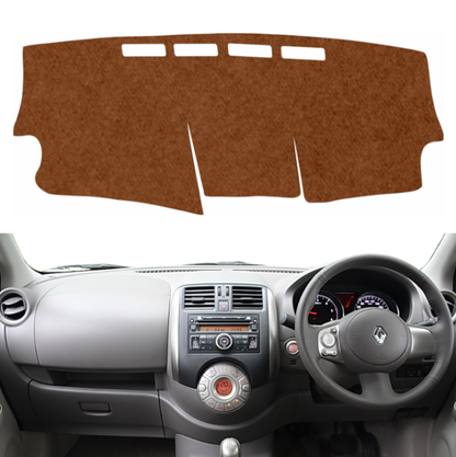 Renault Scala 2012 To 2017 Car Dashboard Mat (Brown)