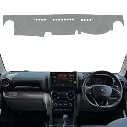 Mahindra Thar 2020 To 2026 Car Dashboard Cover Mat (Grey)