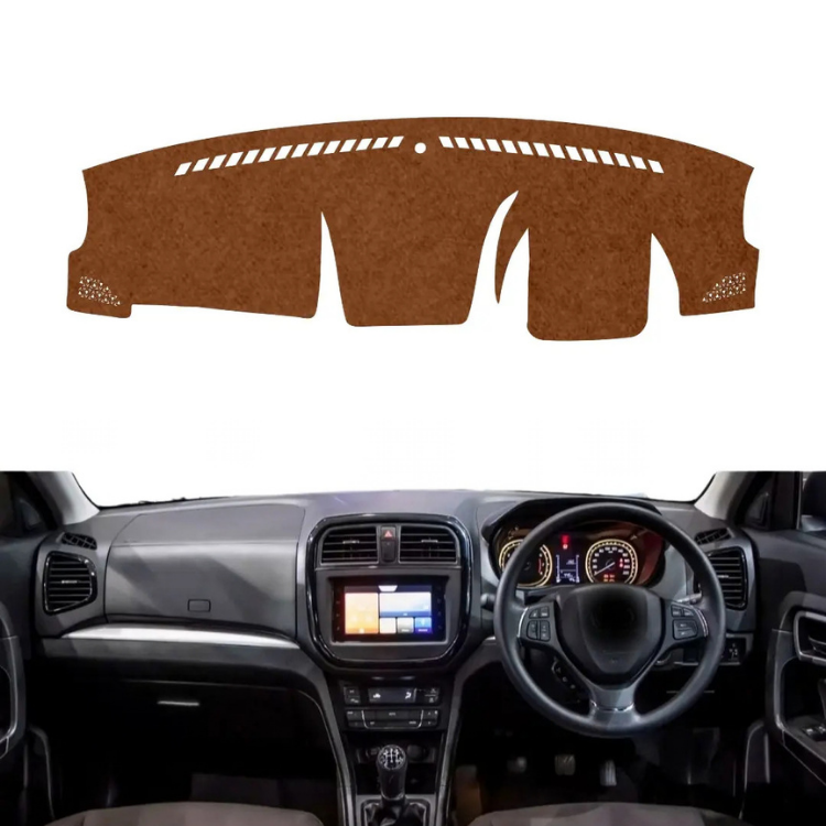 Toyota Urban Cruiser 2020 To 2022 Car Dashboard Cover Mat (Brown)