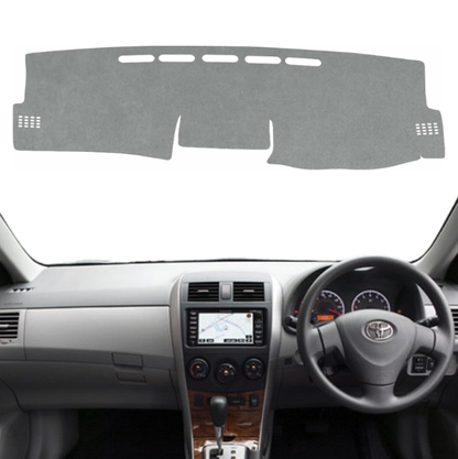 Toyota Corolla Altis 2008 To 2013 Car Dashboard Cover Mat (Grey)