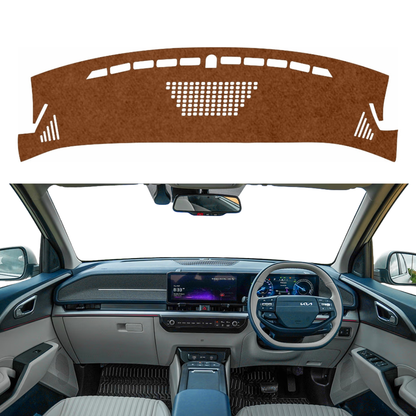 Kia Carens Clavis EV 2025 To 2026 Car Dashboard Mat (Brown)