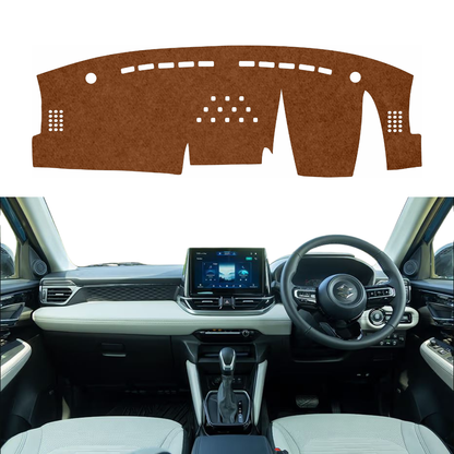 Maruti Suzuki Victoris 2025 To 2026 Car Dashboard Mat (Brown)