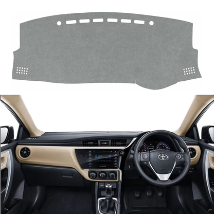 Toyota Corolla Altis 2014 To 2018 Car Dashboard Cover Mat (Grey)