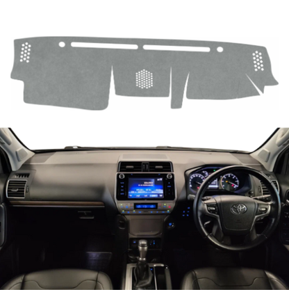 Toyota Prado 2009 To 2023 Car Dashboard Cover Mat (Grey)