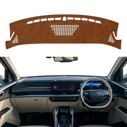 Kia Carens Clavis 2025 To 2026 Car Dashboard Mat (Brown)