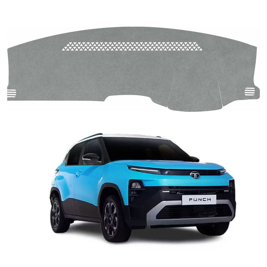 Tata Punch 2025 To 2026 Car Dashboard Cover Mat (Grey)