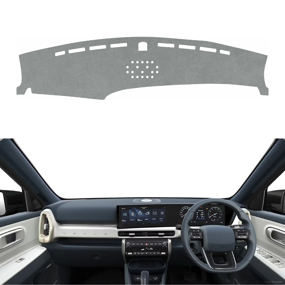 Hyundai Venue 2025 To 2026 Car Dashboard Cover Mat (Grey)