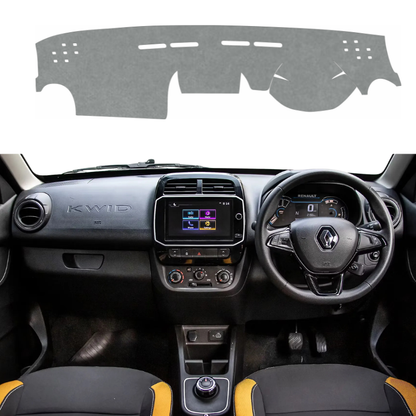 Renault KWID 2015 to 2026 Car Dashboard Cover Mat (Grey)