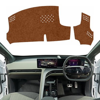 Mahindra BE 6 HUD 2025 To 2026 Car Dashboard Mat (Brown)