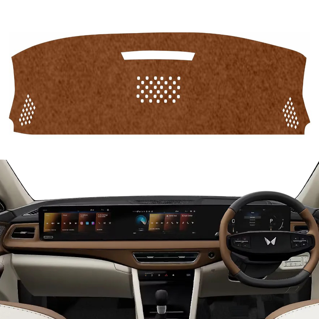 Mahindra XUV 7XO 2025 TO 2026 Car Dashboard Mat (Brown)
