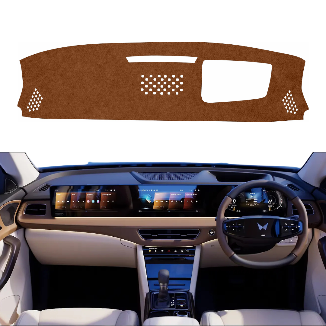 Mahindra XUV 7XO HUD 2025 TO 2026 Car Dashboard Mat (Brown)