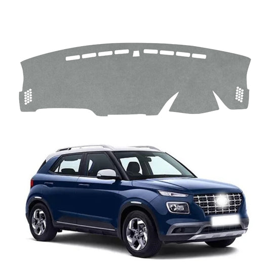 Hyundai Venue 2019 To 2025 Car Dashboard Cover Mat (Grey)