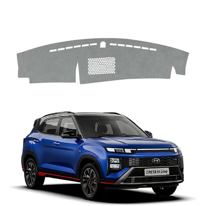 Hyundai Creta N Line 2024 To 2026 Car Dashboard Cover Mat (Grey)