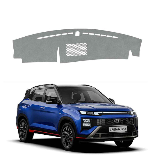 Hyundai Creta N Line 2024 To 2026 Car Dashboard Cover Mat (Grey)