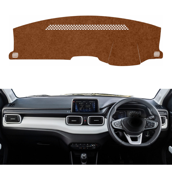 Tata Punch 2021 To 2025 Car Dashboard Mat (Brown)