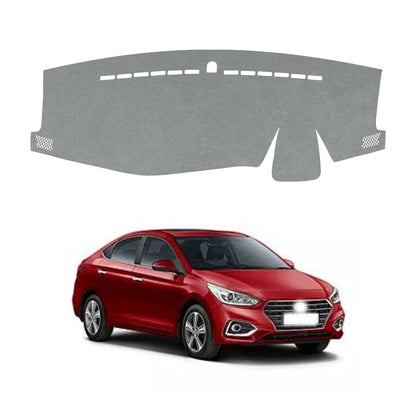 Hyundai Verna 2017 To 2023 Car Dashboard Cover Mat (Grey)