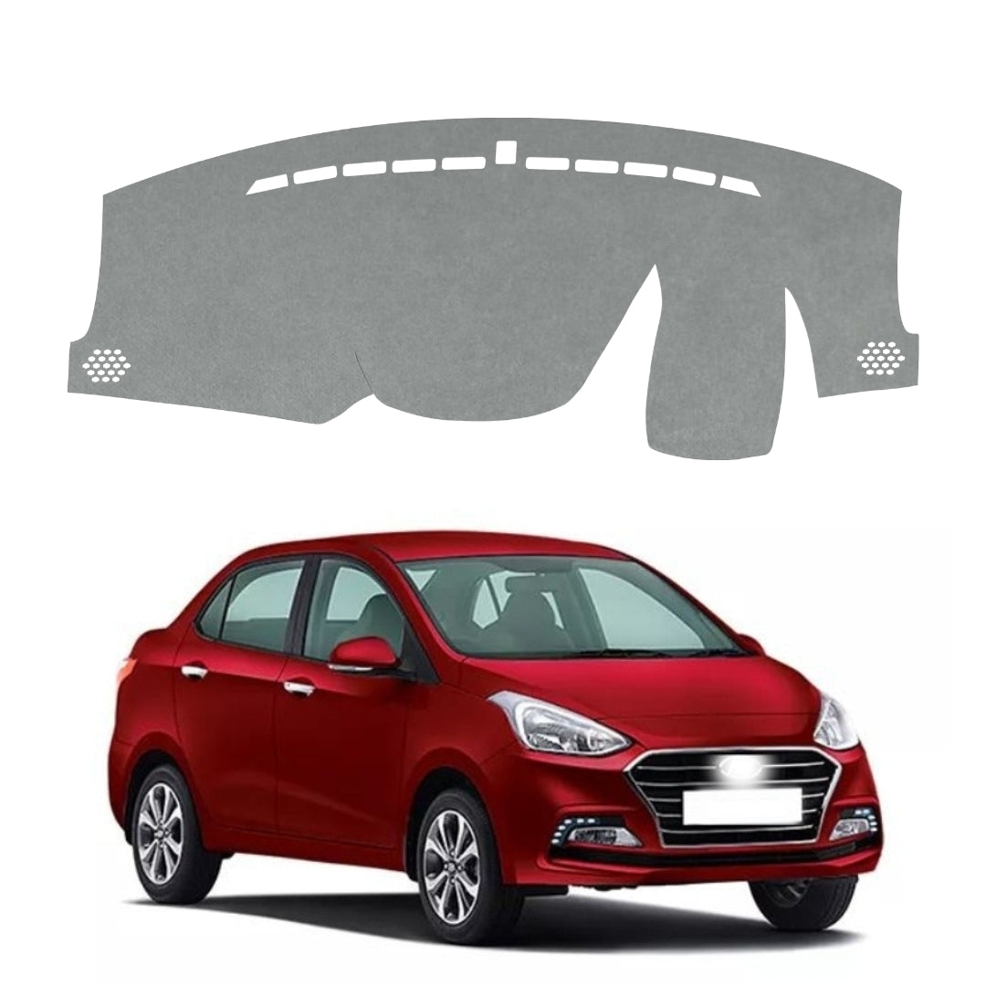 Hyundai Xcent 2014 To 2020 Car Dashboard Cover Mat (Grey)