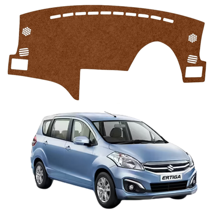 Maruti Suzuki Ertiga 2012 To 2019 Car Dashboard Cover Mat (Brown)