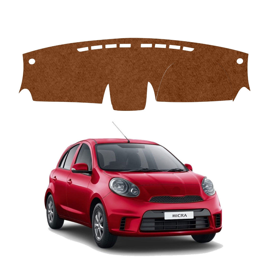 Renault Pulse 2012 To 2015 Car Dashboard Mat (Brown)