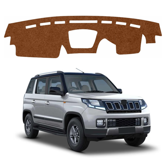 Mahindra TUV300 2015 To 2020 Car Dashboard Mat (Brown)