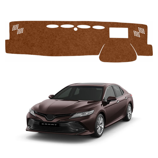 Toyota Camry 2019 To 2024 Car Dashboard Mat (Brown)