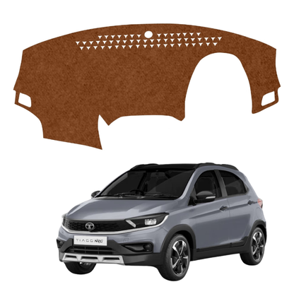 Tata Tiago NRG 2018 To 2026 Car Dashboard Mat (Brown)