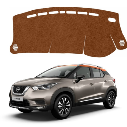 Nissan Kicks 2019 To 2023 Car Dashboard Mat (Brown)