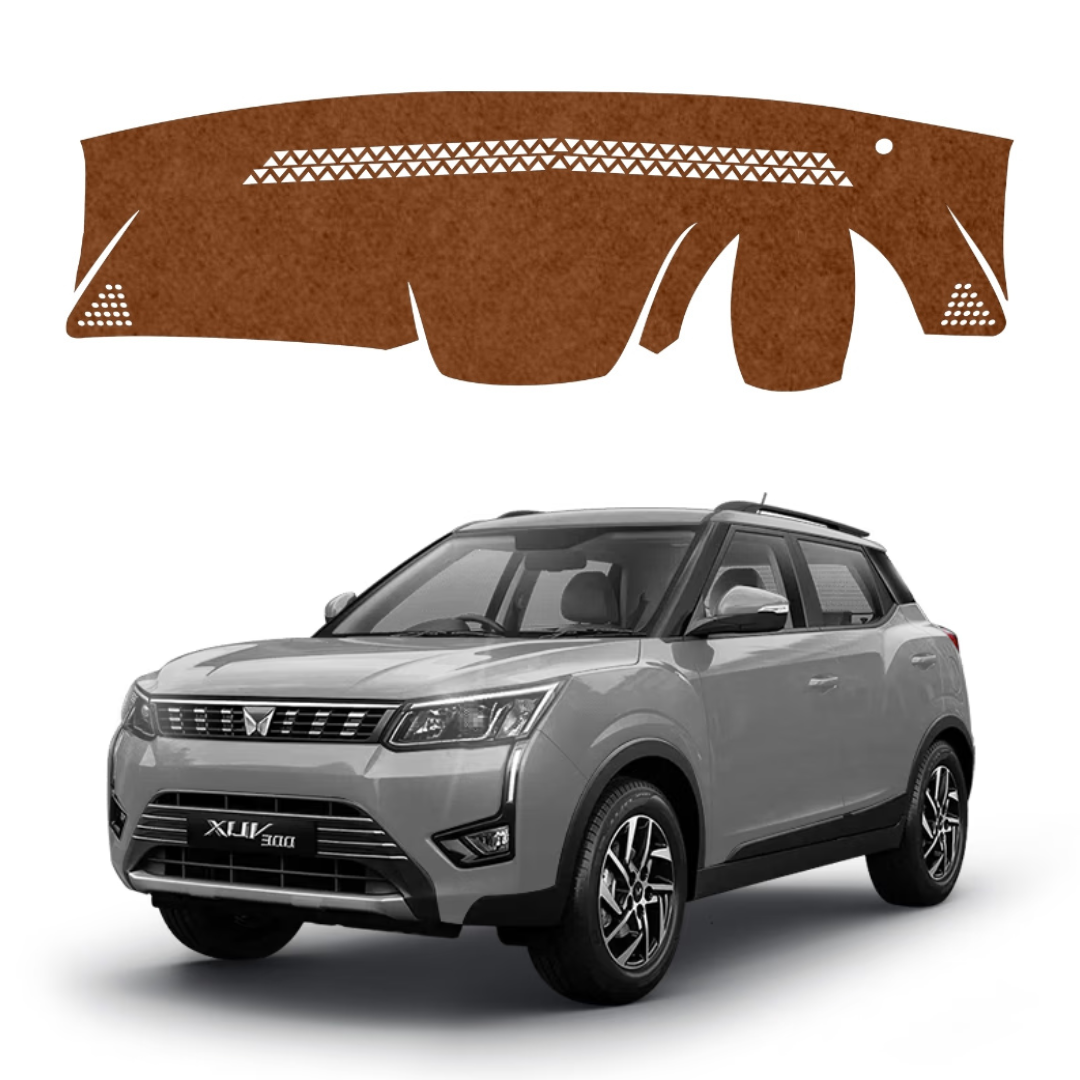 Mahindra XUV300 2019 To 2026 Car Dashboard Mat (Brown)