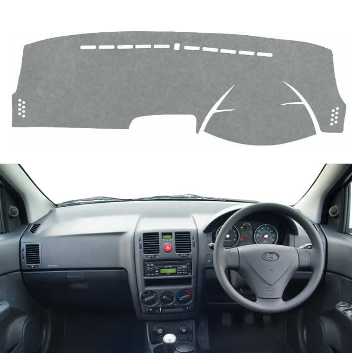 Hyundai Getz 2004 To 2010 Car Dashboard Cover Mat (Grey)